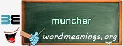 WordMeaning blackboard for muncher